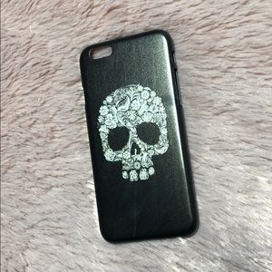 Flowered Skull Phone Case
